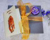 Optional Kraft Gift Box, ribbon and card in grey