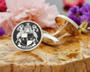 Barnes Family Crest Silver or 9ct Gold Cufflinks