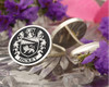 Hickey Family Crest Cufflinks in Silver or Gold