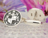 Osborne Family Crest Cufflinks Negative Oxidised