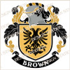 Brown Family Crest Digital Download File 