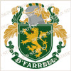 O'Farrell Family Crest Ireland Instant Digital Download, Vector pdf in full colour and black and white.