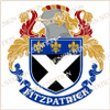 Fitzpatrick Family Crest Ireland Instant Digital Download, Vector pdf in full colour and black and white.