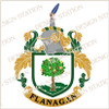 Flanagan Family Crest Ireland Instant Digital Download, Vector pdf in full colour and black and white. (with crest)