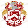 Foley D2 Family Crest Ireland Instant Digital Download, Vector pdf in full colour and black and white.