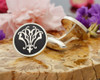MV VM Victorian Monogram Cufflinks D2