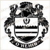 O'Hehir Family Crest Ireland Instant PDF Download in colour and black and white