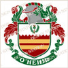 O'Hehir Family Crest Ireland Instant PDF Download in colour and black and white