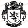 King D1 Family Crest Ireland Instant Digital PDF download in colour and black and white