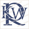 KWR Personal Monogram Vector PDF download, Custom Design, Change Colour in any Vector Editing Programme.