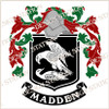 Madden Family Crest Ireland PDF Instant Download in colour and black