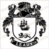 Leary Family Crest Ireland Instant Digital pdf download in colour and black and white.