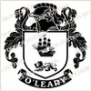 O'Leary Family Crest Ireland Instant Digital pdf download in colour and black and white.