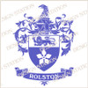 Rolston Family Crest Digital Download File in Vector PDF format, easy to print, engrave, change colour.