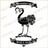 Wallace Scotland Heraldry Crest Digital Download File in Vector PDF format, easy to print, engrave, change colour.