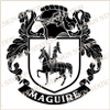 Maguire Family Crest Ireland Instant Digital Download, Vector pdf in full colour and black and white.