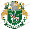 McGuire Family Crest Ireland Instant Digital Download, Vector pdf in full colour and black and white.