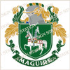 Maguire Family Crest Ireland Instant Digital Download, Vector pdf in full colour and black and white.