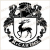 McCarthy D1 Family Crest Ireland Instant Digital Download, Vector pdf in full colour and black and white.