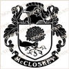 McCloskey Digital Family Crest, Vector pdf file available for download on purchase