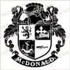 McDonald Family Crest Ireland PDF Instant Download,  design also suitable for engraving onto our cufflinks, signet rings and pendants.