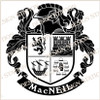 MacNeil Family Crest Ireland PDF Instant Download,  design also suitable for engraving onto our cufflinks, signet rings and pendants.