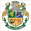 MacNeill Family Crest Ireland PDF Instant Download,  design also suitable for engraving onto our cufflinks, signet rings and pendants.