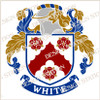 White Ireland Family Crest Digital PDF Instant Download available in full colour and black