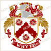 Whyte Ireland Family Crest Digital PDF Instant Download available in full colour and black