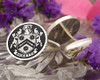 Rickets Family Crest Silver or Gold Cufflinks