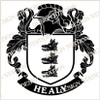 Healy Family Crest Ireland PDF Digital Download in colour and black