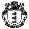Healey Family Crest Ireland PDF Digital Download in colour and black