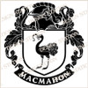MacMahon Family Crest Ireland Instant PDF Digital Download in colour and black and white.