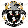 O'Kennedy Digital Family Crest, Vector pdf file available for download on purchase