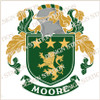 Moore D2 Family Crest Ireland Digital pdf Download in full colour and black