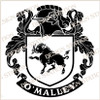 O'Malley Digital Family Crest, Vector pdf file available for download on purchase