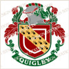 Quigley Family Crest Ireland PDF Instant Download,  design also suitable for engraving onto our cufflinks, signet rings and pendants.