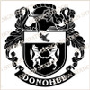Donohue Family Crest Ireland PDF Instant Download,  design also suitable for engraving onto our cufflinks, signet rings and pendants.