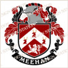 Meehan Family Crest Ireland PDF Instant Download,  design also suitable for engraving onto our cufflinks, signet rings and pendants.