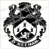 O'Meehan Family Crest Ireland PDF Instant Download,  design also suitable for engraving onto our cufflinks, signet rings and pendants.