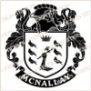 McNally Family Crest Ireland PDF Instant Download,  design also suitable for engraving onto our cufflinks, signet rings and pendants.
