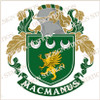 MacManus Family Crest Ireland PDF Instant Download,  design also suitable for engraving onto our cufflinks, signet rings and pendants.