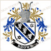 Brown England Family Crest PDF Instant Download,  design also suitable for engraving onto our cufflinks, signet rings and pendants.