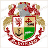 McDonald Family Crest Ireland PDF Instant Download,  design also suitable for engraving onto our cufflinks, signet rings and pendants.