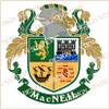 MacNeil Family Crest Ireland PDF Instant Download,  design also suitable for engraving onto our cufflinks, signet rings and pendants.