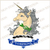 Tompkins Heraldry Crest Digital Download File in Vector PDF format, easy to print, engrave, change colour.