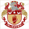McBreen Family Crest Ireland PDF Instant Download,  design also suitable for engraving onto our cufflinks, signet rings and pendants.