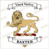 Baxter D1 Heraldry Crest Digital Download File in Vector PDF format, easy to print, engrave, change colour. Available in full colour / black and white