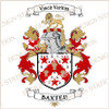 Baxter  Family Crest Ireland PDF Instant Download,  design also suitable for engraving onto our cufflinks, signet rings and pendants.