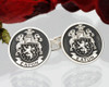 Eaton Family Crest Silver Cufflinks